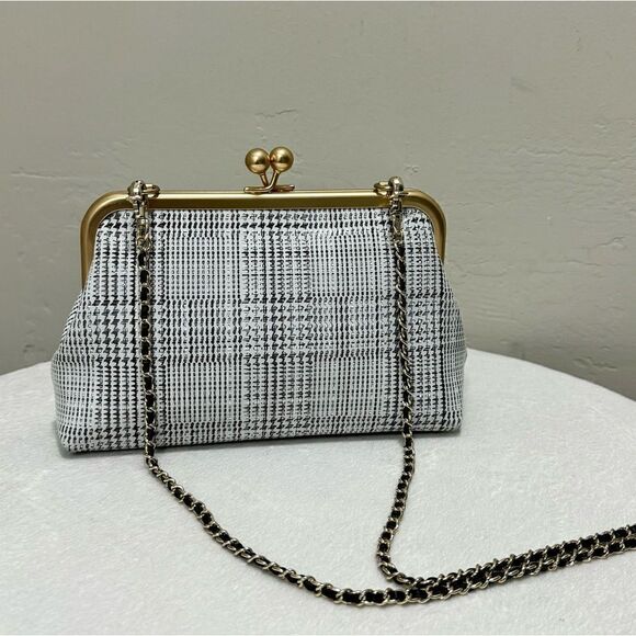 Handmade Genuine Leather Kisslock Clutch/Wristlet/Shoulder Bag & 2 Chain Styles - Picture 11 of 16